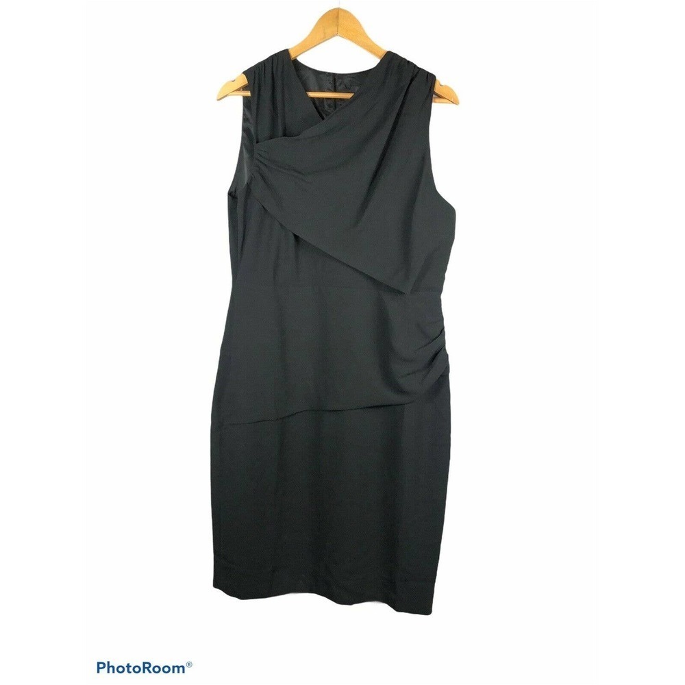 J CREW High Neck Drape Sheath Dress Lucky Crepe